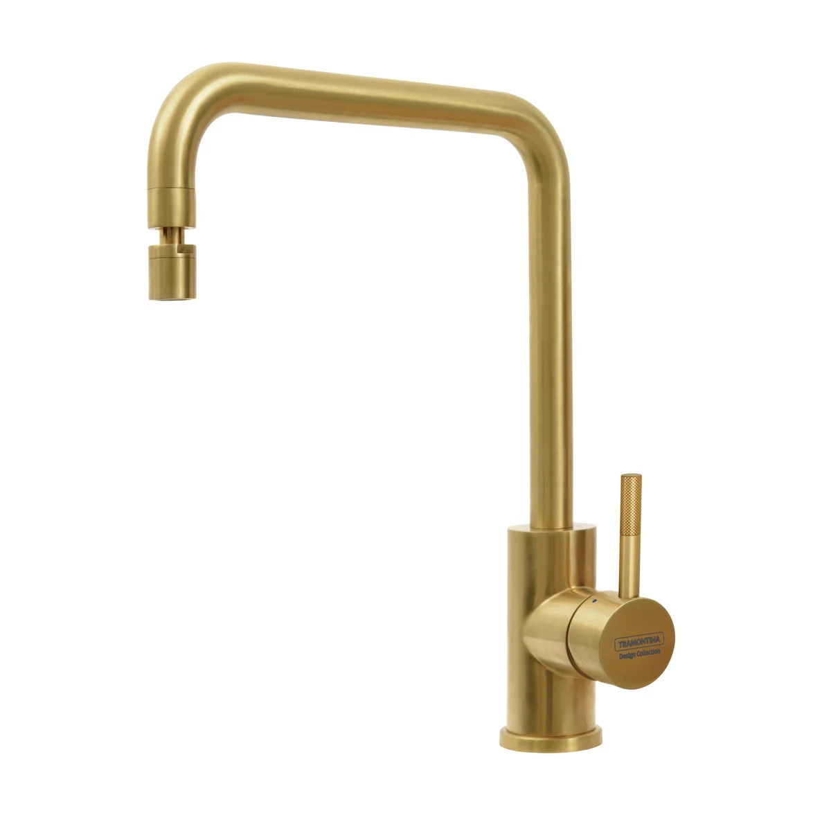 Monocomando Tramontina Angolare Light Gold em Aço Inox com Revestimento PDV e Bica Articulada