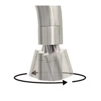 Monocomando Tramontina Angolare em Aço Inox com acabamento Acetinado e Bica Articulada