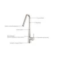Monocomando Tramontina Design Collection Graceful em Aço Inox