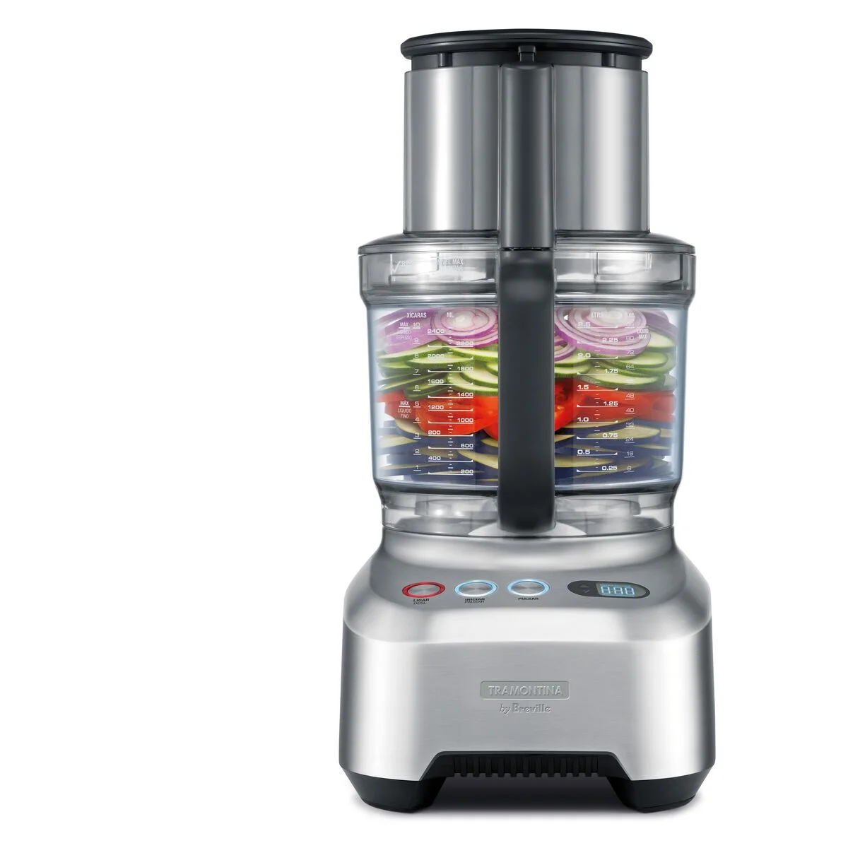 Multiprocessador Tramontina by Breville Slice Pro em Alumínio Fundido Fosco 1200 W 3,7 L 127 V