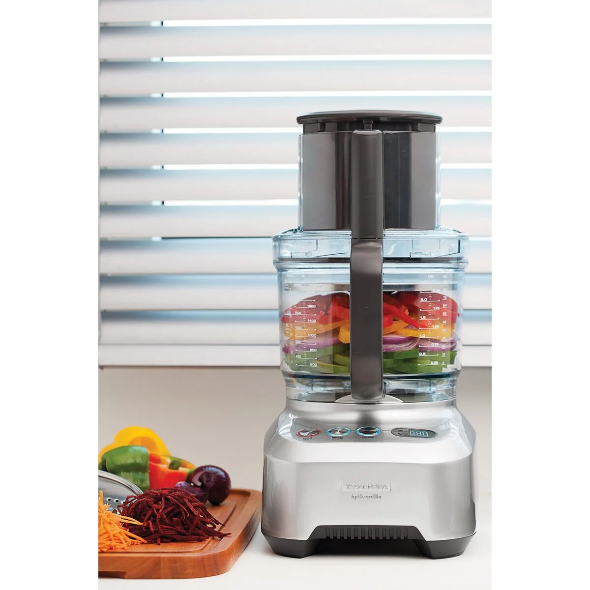 Multiprocessador Tramontina by Breville Slice Pro em Alumínio Fundido Fosco 1200 W 3,7 L 127 V
