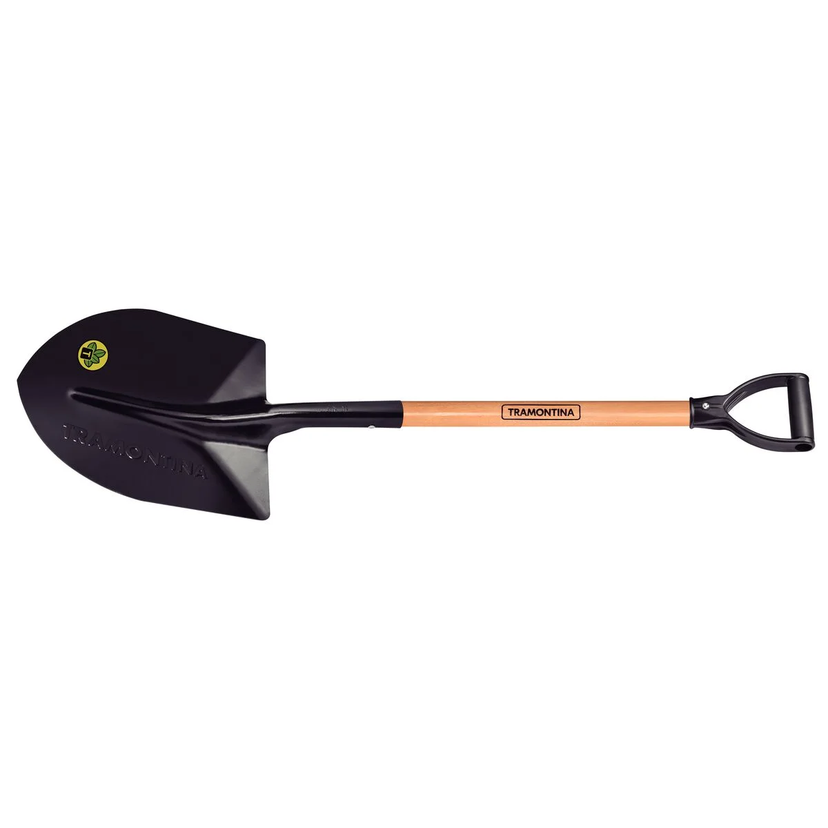 Pá de Bico Tramontina 405/30 em Aço com Cabo de Madeira 71 cm com Empunhadura Plástica Curva Ergonômica