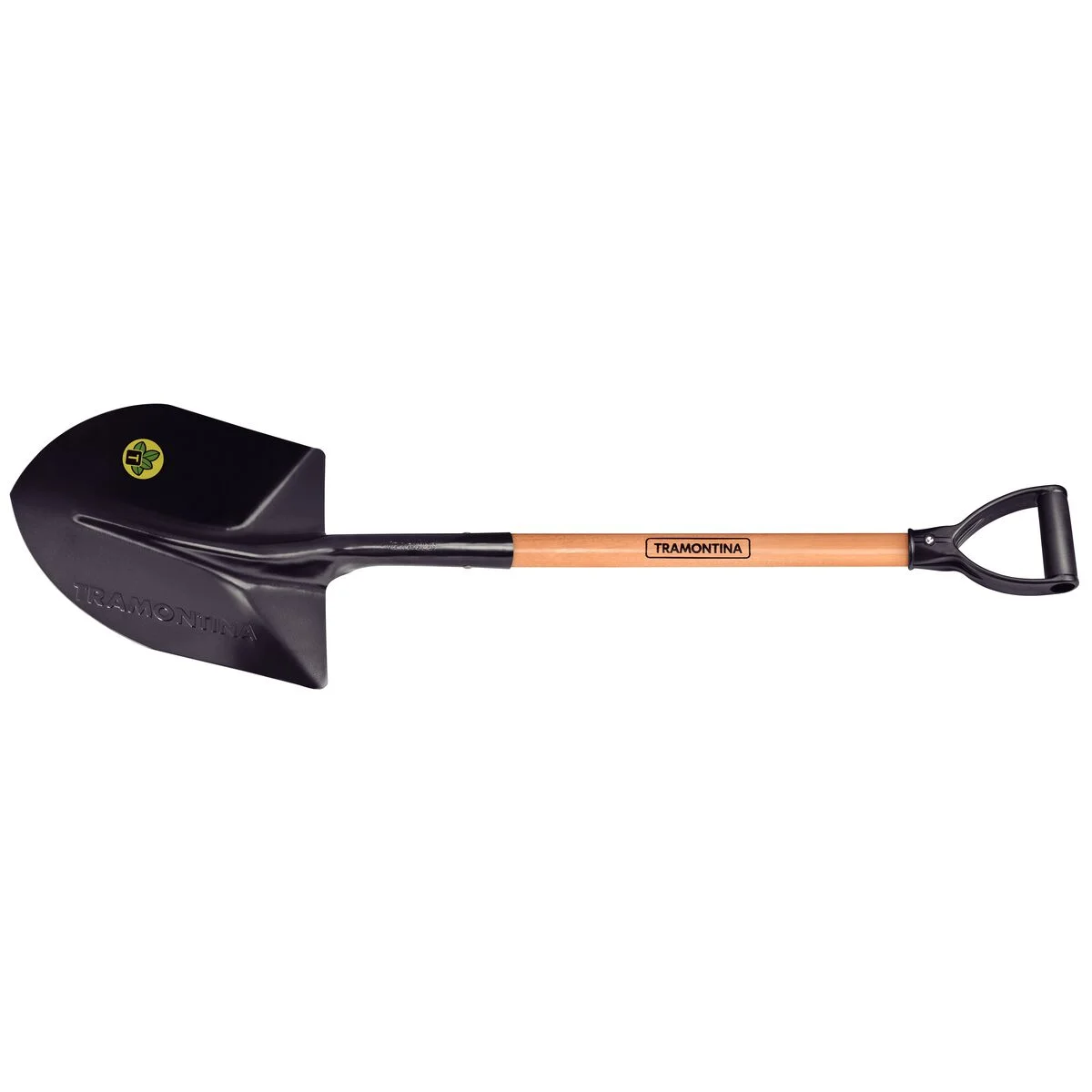 Pá de Bico Tramontina 460/30 em Aço com Cabo de Madeira 71 cm com Empunhadura Plástica Curva Ergonômica