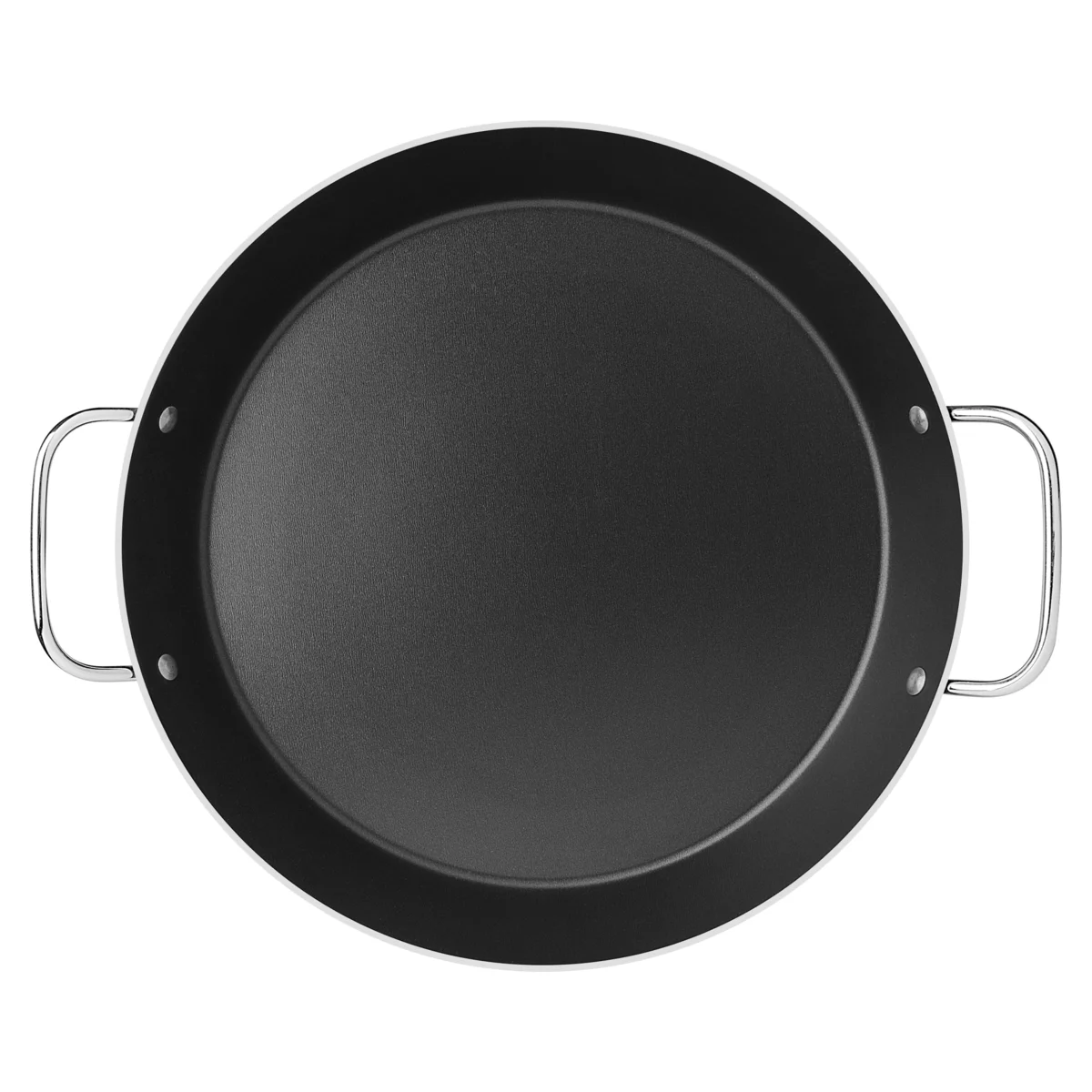 Paellera Tramontina Loreto em Alumínio com Revestimento Interno Antiaderente Starflon Max com Alças Metálicas Grafite 38 cm 5,4 L