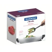 Panela Elétrica Tramontina by Breville Wok Chef em Alumínio Fundido com Tampa de Vidro 6 L 127 V