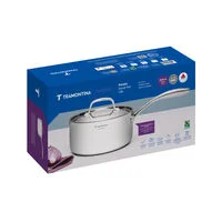 Panela Tramontina Chrono em Aço Inox Corpo Triplo com Tampa e Cabo 20 cm 3,1 L
