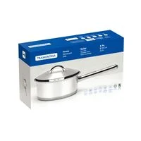 Panela Tramontina Solar em Aço Inox Fundo Triplo com Tampa e Cabo 20 cm 2,9 L