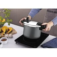 Panela de Pressão Tramontina Arizona Induction em Alumínio com Revestimento Interno e Externo em Antiaderente Starflon Max Titânio 20 cm 4,5 L