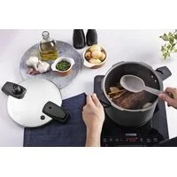 Panela de Pressão Tramontina Arizona Induction em Alumínio com Revestimento Interno e Externo em Antiaderente Starflon Max Titânio 20 cm 4,5 L