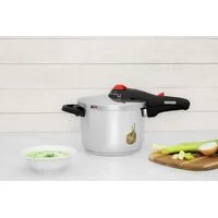 Panela de Pressão Tramontina Solar em Aço Inox Fundo Triplo com 5 Dispositivos de Segurança 22 cm 6 L