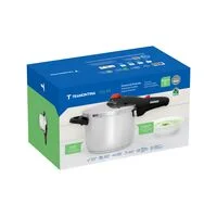 Panela de Pressão Tramontina Solar em Aço Inox Fundo Triplo com 5 Dispositivos de Segurança 22 cm 6 L