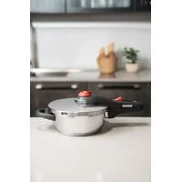 Panela de Pressão Tramontina Solar em Aço Inox Fundo Triplo com 5 Dispositivos de Segurança 22 cm 3 L