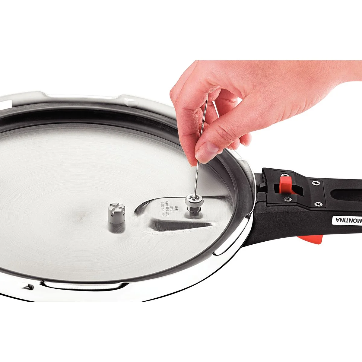 Panela de Pressão Tramontina Solar em Aço Inox Fundo Triplo com 5 Dispositivos de Segurança 22 cm 3 L
