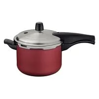 Panela de Pressão Tramontina Vancouver Effect em Alumínio com Revestimento Interno e Externo em Antiaderente Starflon Max Vermelho 20 cm 4,5 L