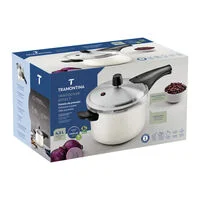 Panela de Pressão Tramontina Vancouver em Alumínio com Revestimento Interno e Externo em Antiaderente Starflon Max Bege 20 cm 4,5 L