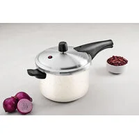 Panela de Pressão Tramontina Vancouver em Alumínio com Revestimento Interno e Externo em Antiaderente Starflon Max Bege 20 cm 4,5 L