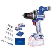 Parafusadeira/Furadeira de Impacto 1/2" (13 mm) 20V 96 N.m Brushless Tramontina by Total - Com 2 baterias 20V de 4,0Ah, Carregador e Maleta