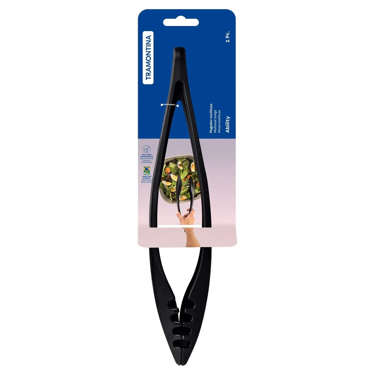 Pegador Multiuso Tramontina Ability em Nylon Preto