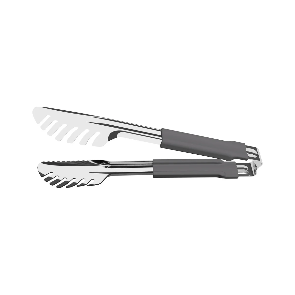 Pegador Tramontina Utilità em Aço Inox com Cabo Emborrachado Cinza 24 cm
