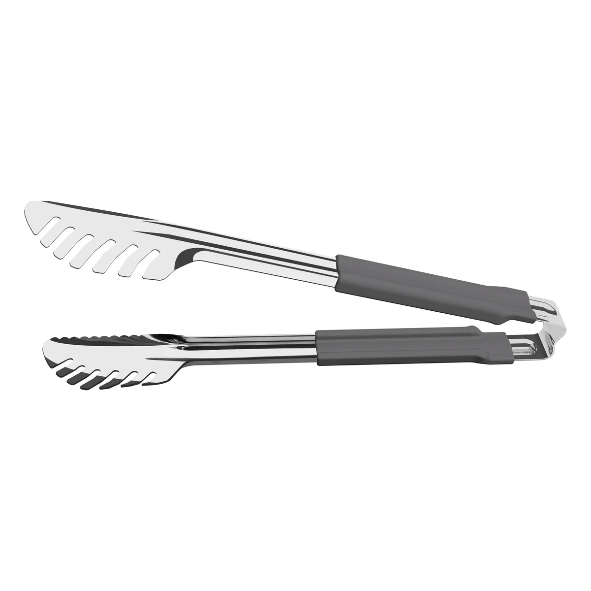 Pegador Tramontina Utilità em Aço Inox com Cabo Emborrachado Cinza 28 cm