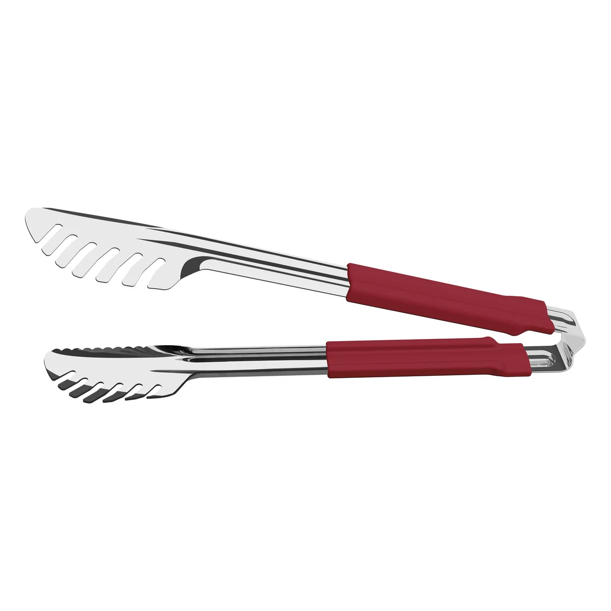 Pegador Tramontina Utilità em Aço Inox com Cabo Emborrachado Vermelho 28 cm