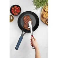 Pegador Tramontina Utilità em Aço Inox com Cabo Emborrachado Vermelho 28 cm