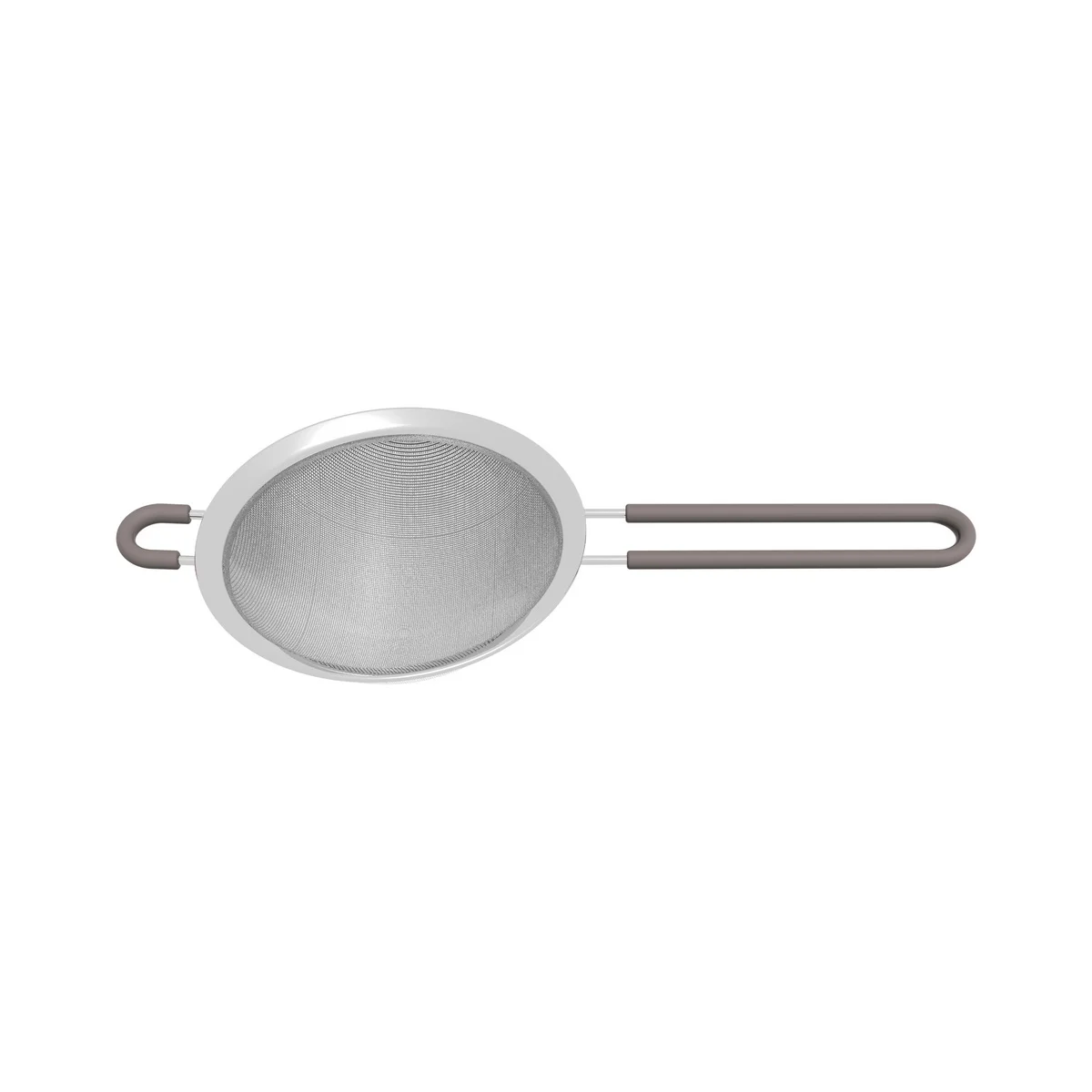 Peneira Tramontina Softta em Aço Inox com Cabo de Polipropileno Cinza 12 cm
