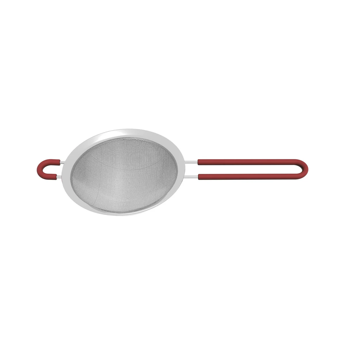 Peneira Tramontina Softta em Aço Inox com Cabo de Polipropileno Vermelho 12 cm