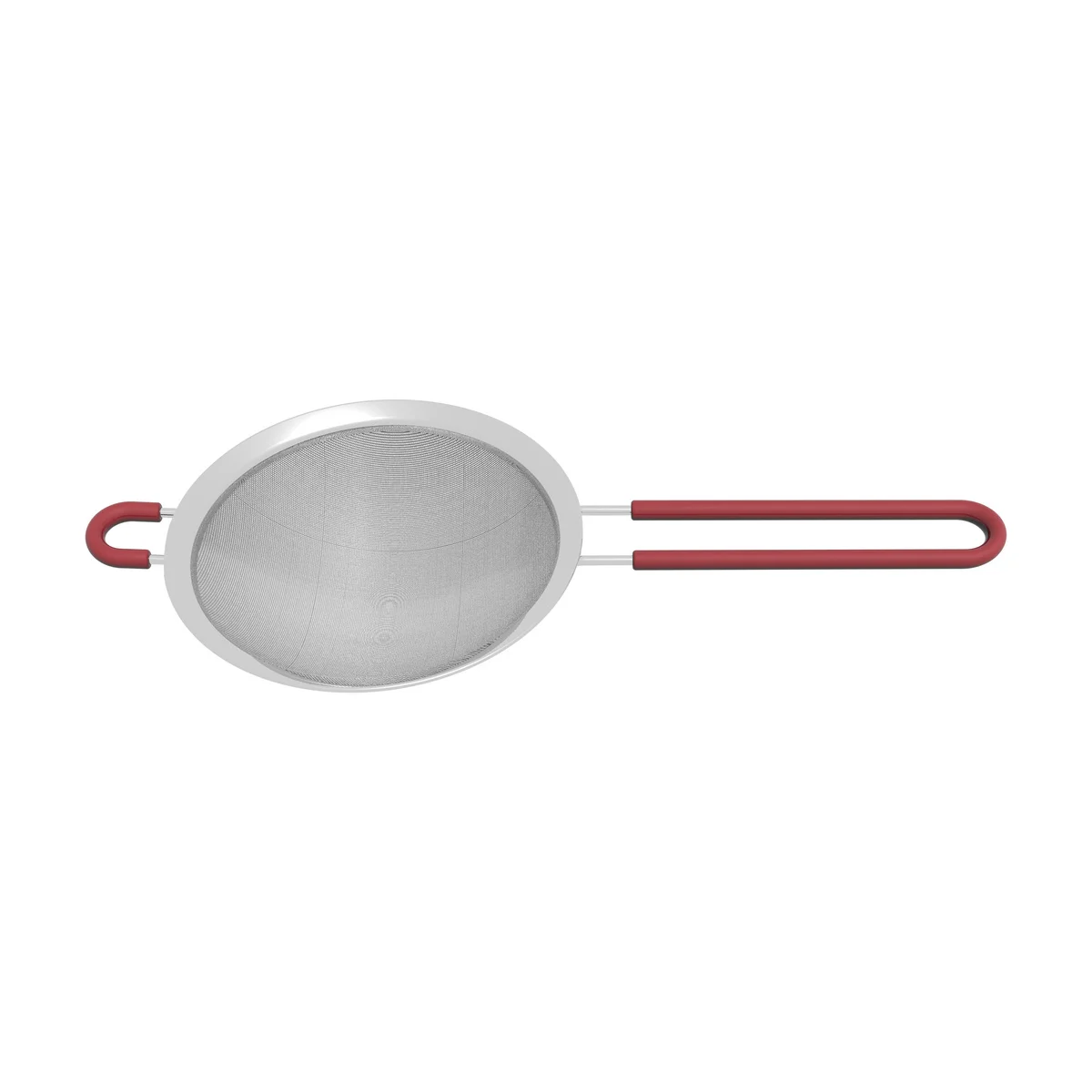 Peneira Tramontina Softta em Aço Inox com Cabo de Polipropileno Vermelho 16 cm
