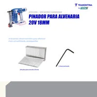 Pinador para Alvenaria 20V 18 mm Tramontina by Total - Sem Bateria e Carregador