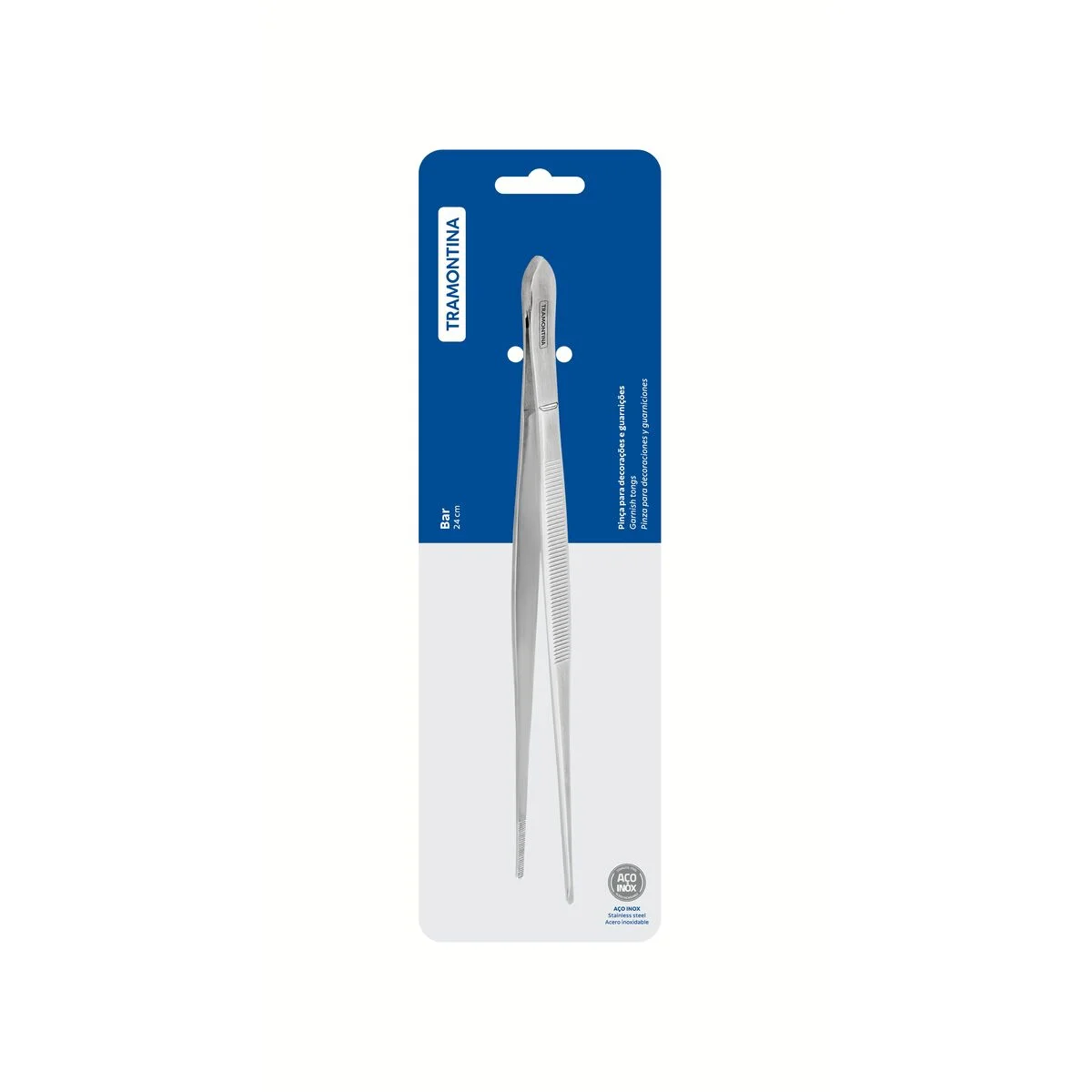 Pinça para Decoração e Guarnições Tramontina em Aço Inox 24 cm