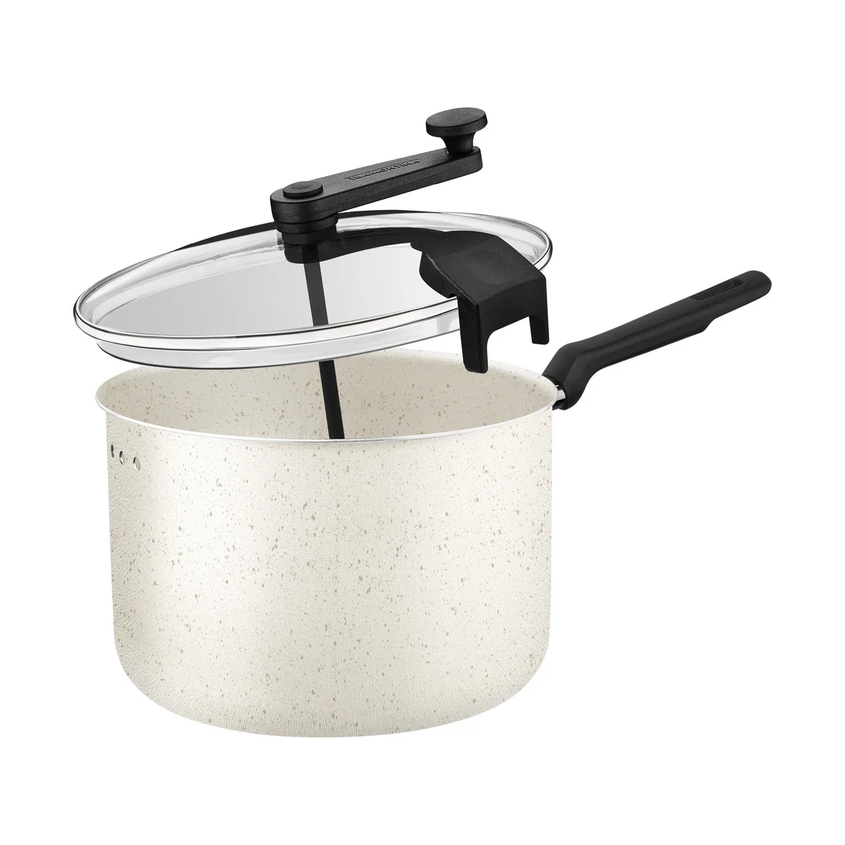 Pipoqueira Tramontina Loreto em Alumínio com Revestimento em Antiaderente Starflon Max Bege 20 cm 3,5 L