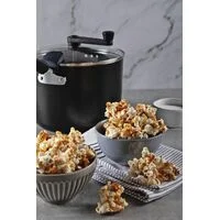 Pipoqueira Tramontina Mônaco Induction em Alumínio com Revestimento Interno e Externo Antiaderente Starflon Premium Preto 22 cm 5,4 L
