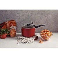 Pipoqueira Tramontina Paris em Alumínio com Revestimento Interno e Externo em Antiaderente Starflon Max Vermelho 22 cm 4,8 L