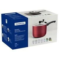 Pipoqueira Tramontina Paris em Alumínio com Revestimento Interno e Externo em Antiaderente Starflon Max Vermelho 22 cm 4,8 L
