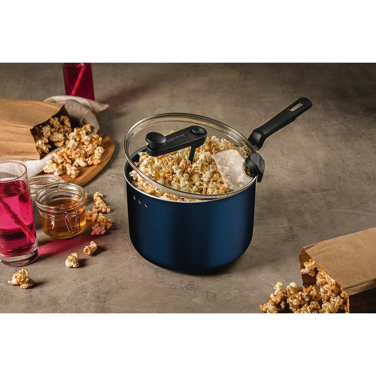 Pipoqueira Tramontina Ravena em Alumínio com Revestimento em Antiaderente Starflon Max 20 cm 3,5 L