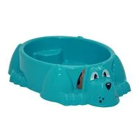 Piscina Infantil Tramontina Aquadog em Polipropileno com Assento Azul
