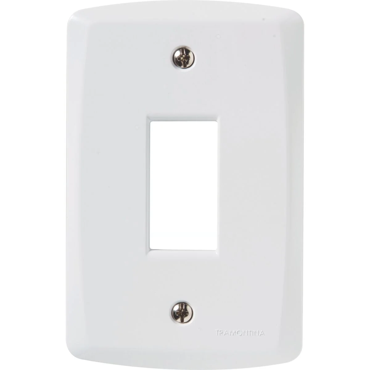 Placa 1 Posto 4x2 Vertical Branca