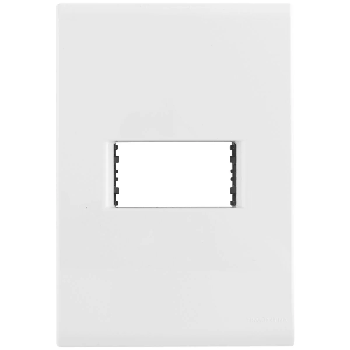Placa 1 Posto Horizontal 4x2 Tramontina Liz Branca