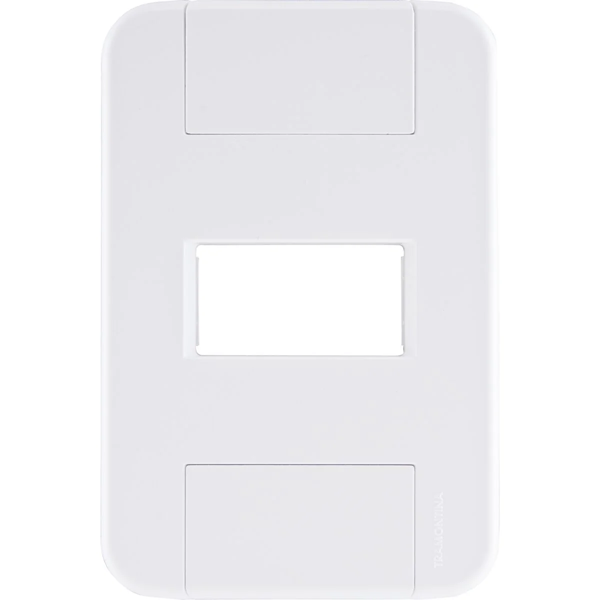 Placa 1 Posto Horizontal 4x2 Tramontina Tablet Branca