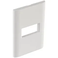 Placa 1 Posto Horizontal Tramontina Giz com Suporte Branco Soft Touch