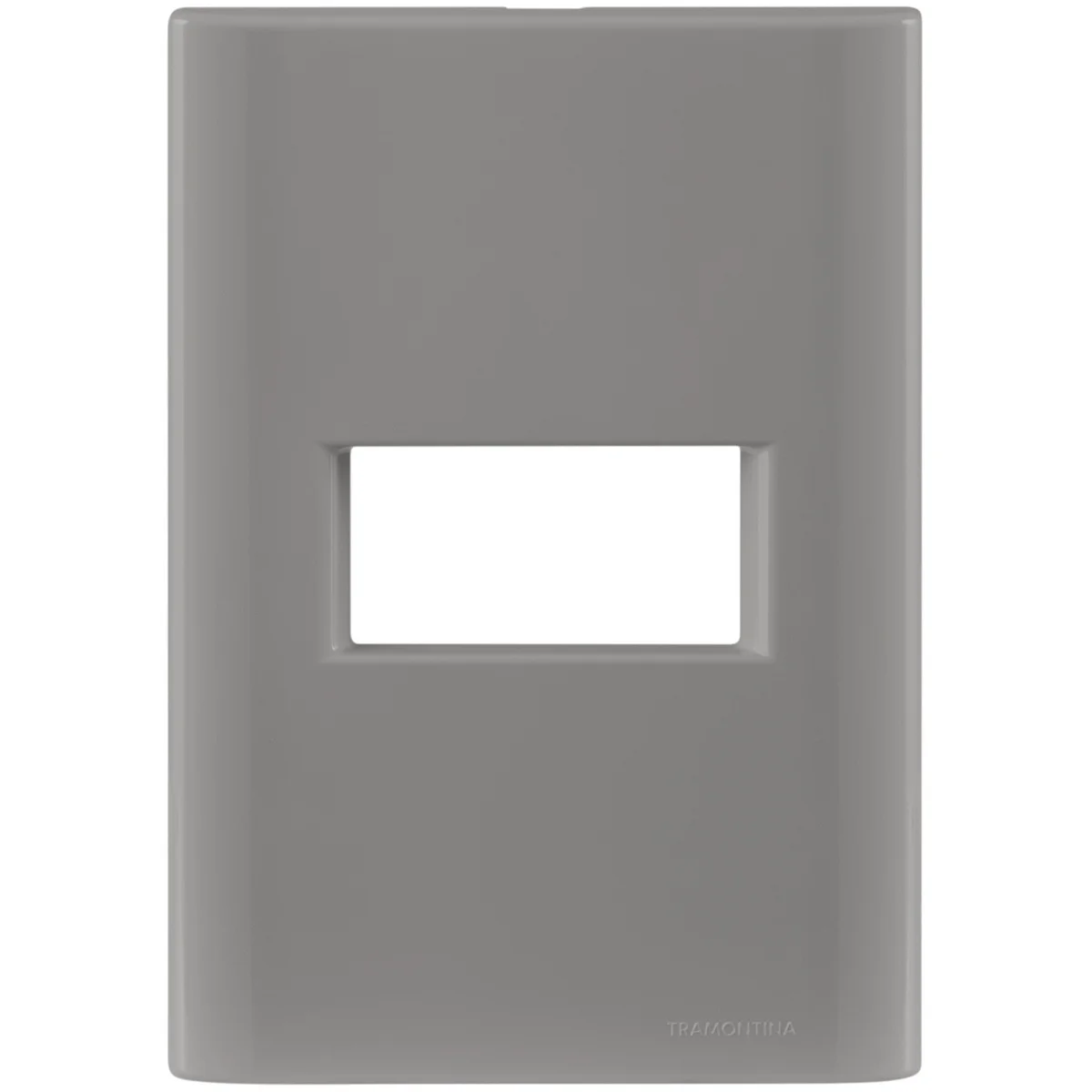 Placa 1 Posto Horizontal Tramontina Giz com Suporte Fendi