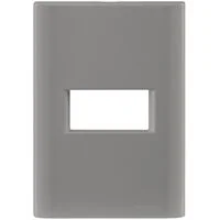 Placa 1 Posto Horizontal Tramontina Giz com Suporte Fendi