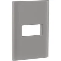 Placa 1 Posto Horizontal Tramontina Giz com Suporte Fendi
