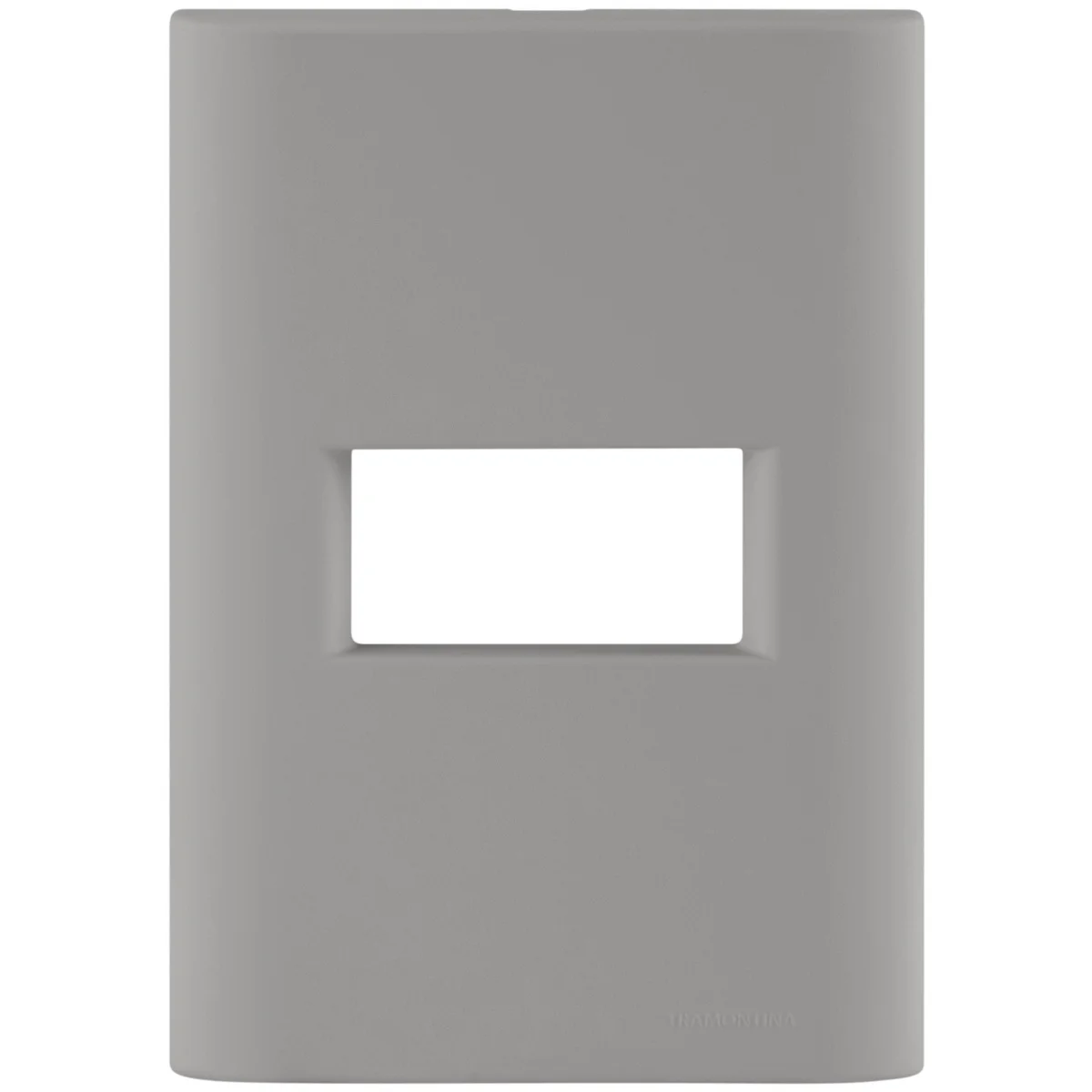 Placa 1 Posto Horizontal Tramontina Giz com Suporte Fendi Soft Touch
