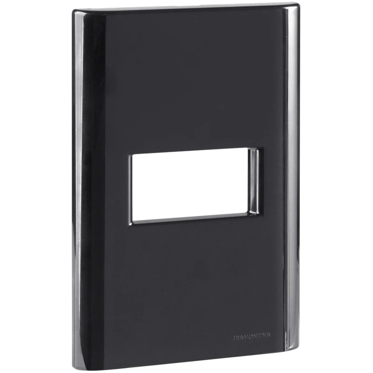 Placa 1 Posto Horizontal Tramontina Giz com Suporte Grafite