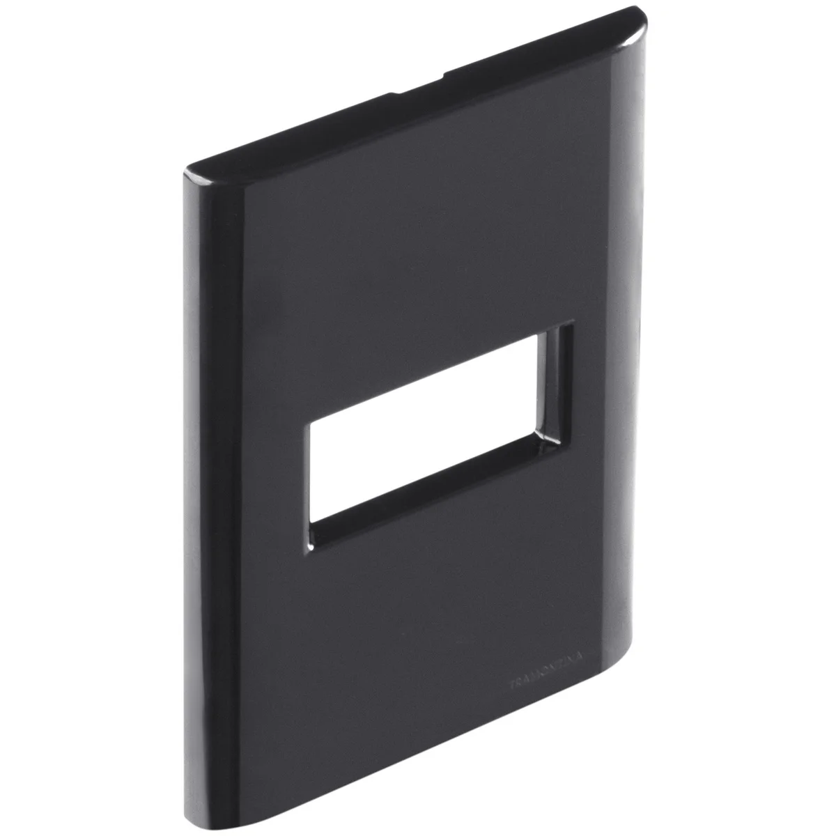 Placa 1 Posto Horizontal Tramontina Giz com Suporte Grafite