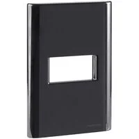 Placa 1 Posto Horizontal Tramontina Giz com Suporte Grafite