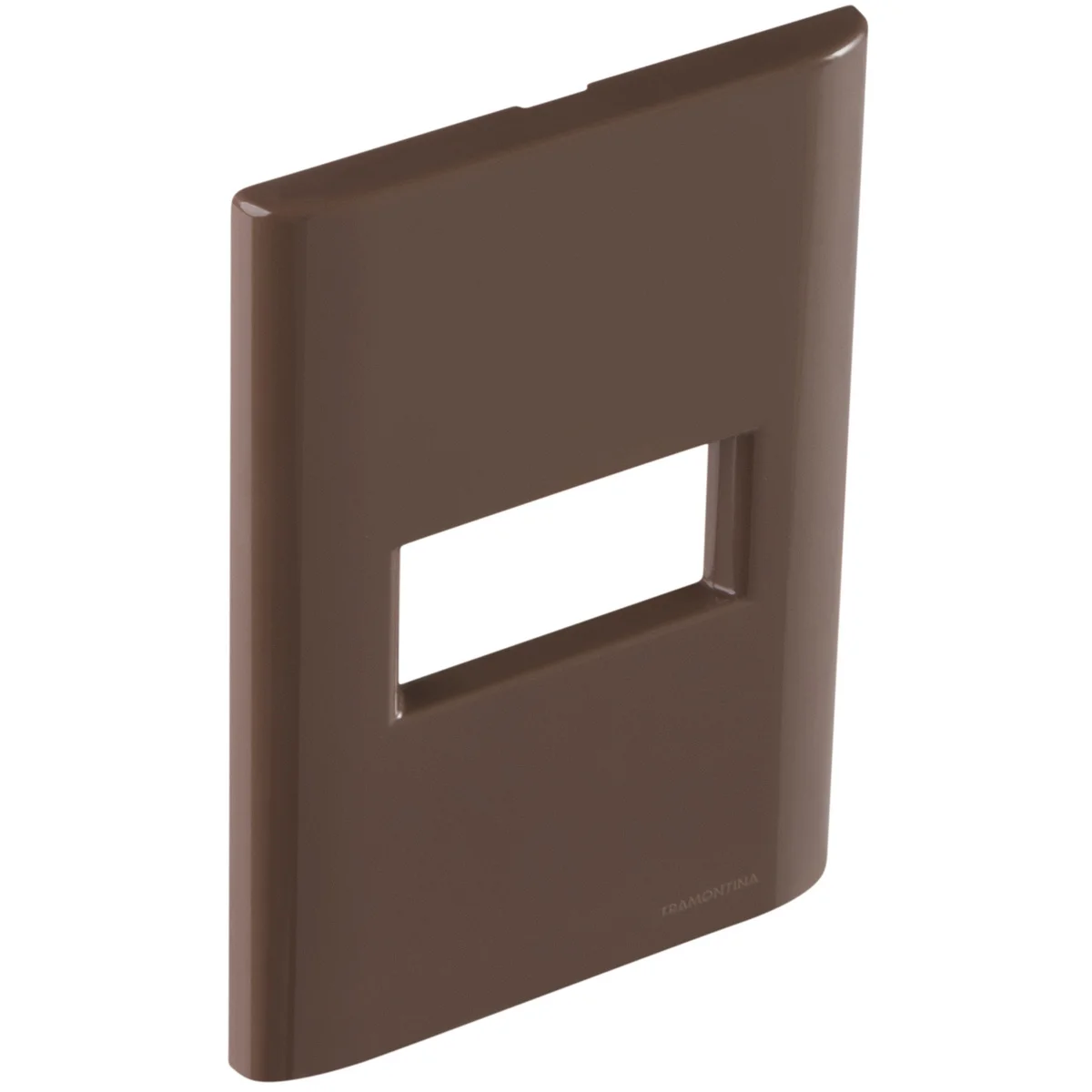 Placa 1 Posto Horizontal Tramontina Giz com Suporte Madeira