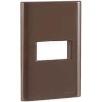 Placa 1 Posto Horizontal Tramontina Giz com Suporte Madeira